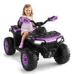 Quad �lectrique enfant 12v smt - 918 ? 3 - 8 ans batterie 12v4. 5ah led / musique usb sans fil vitesse ...