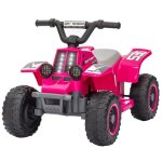 Quad �lectrique pour enfants - rose - 70. 5x42. 5x46. 5 cm - 18 - 36 mois - phare led - 3 km / h