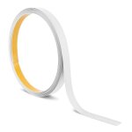 Quest bande plate en pvc 20 mm lame d�corative bande de finition en pvc auto - adh�sive blanc 10 m