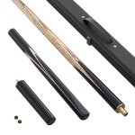 Queue de billard articul�e - duoku - 14478 mm - embout en cuir 97 mm - �tui en bois - 19 oz