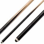 Queue de billard noire standard - bois ramin massif - longueur:0. 90m