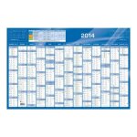 Calendrier - quo vadis - 13 mois - 675 x 440 mm - annuel horizontal - vacances scolaires