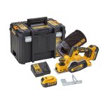 Rabot lectrique sans fil brushless 18v - dewalt - dcp580p2t - qw - lames tct - 2 batteries 5ah
