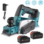 Raboteuse �lectrique sans fil 21 v vitesse 15�000 tr / min largeur de coupe 82 mm profondeur de coupe ...