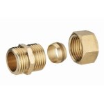 Raccord droit bicone m 3 / 8 - �12 lien 1 pi�ce