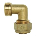 Raccord � compression somatherm - coude m�le - per 10x12 - fixation � visser