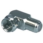 Raccord coud� - non sp�cifi� - fiche f - m�le / femelle - adaptateur angulaire 90� - tv tnt satellite ...