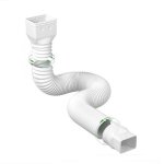 Raccord descente goutti�re t�lescopique plastique blanc 147 cm pour tuyau arrosage rallonge descente ...