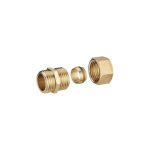 Raccord droit bicone m 1 / 2 - �16 lien 1 pi�ce
