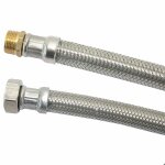 Flexible m�le - femelle 15 cm boutt� �8 mm avec filetage m�le - femelle de 15x21 mm