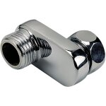 Raccord laiton chrome contre coude extra plat excentr 25
