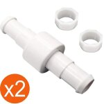 Raccord tournant adaptable d20 emerillon  roulement  billes pour robot piscine polaris 280 380 180 ...