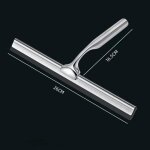 Raclette de douche vitre raclette leau de mnage en acier inox avec crochet mural nettoyage raclette ...