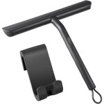 Raclette de douche vitre raclette leau en siliconepour porte de douchevitre de voituremiroiravec support ...