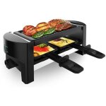 Raclette / grill - cecotec - 3200 pocket - 320w - 2 personnes - plaque antiadh�sive