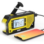 Raddy nw3 radio dynamo d?urgence recharge solaire manivelle radio fm - am lampe torche sos et alarme ...
