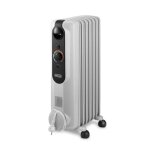 Radiateur bain dhuile - delonghi - 1500 w - jusquà 45 m2 - mobile - fonction anti - gel - gris Radiateur bain dhuile - delonghi - 1500 w - jusquà 45 m2 - mobile - fonction anti - gel - gris