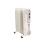 Radiateur  bain dhuile 2 kw 9 elments avec programmateur 24 heures (type uk model)