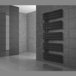 Ecd germany iron em design s�che - serviettes - 600 x 1600 mm - anthracite - radiateur pour salle de ...