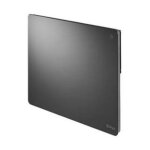Radiateur nf chauffage panneau rayonnant electrique 1000w design verre noir