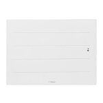 Radiateur connect� horizontal chaleur douce oniris - atlantic - 503915 - 1500 w - blanc - aluminium