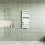 Radiateur eau chaude blanc vertical classique basse temprature avec tubes panneaux en acier chauffage ...