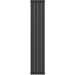 Radiateur � eau chaude mural mai & mai 160x30 gris noir vertical en acier double couche