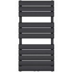 Radiateur � eau chaude mural mai & mai fh 100x50 gris noir en acier inoxydable
