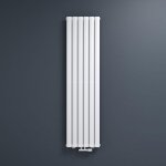 Radiateur � eau chaude mural mai & mai fv - 180x46 cm - blanc - vertical - acier