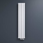 Radiateur  eau chaude mural mai & mai fv blanc 160x31 - design vertical en acier