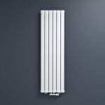 Radiateur  eau chaude mural mai & mai fv blanc 160x46 - double couche - chaleur douce