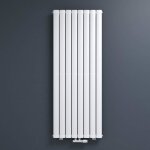 Radiateur  eau chaude mural mai & mai fv blanc 160x61 cm - design vertical