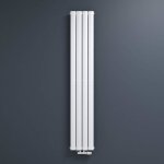 Radiateur  eau chaude mural mai & mai fv blanc 180x31 cm en acier design vertical