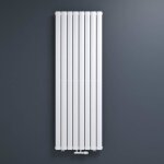 Radiateur  eau chaude mural mai & mai fv blanc 180x61 cm en acier design vertical