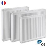 Radiateur eau chaude r�versible acier blanc type 21 chauffage central de dietrich dimension - t21 hr ...