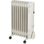Radiateur electrique bain dhuile 1200w mobile sur roulette