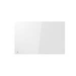 Radiateur lectrique fixe  inertie sche cramique faade en verre 1500w bestherm iris horizontal blanc ...