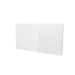 Radiateur lectrique fixe  inertie sche cramique faade en verre 2000w bestherm iris horizontal blanc ...