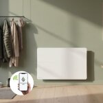 Radiateur �lectrique connect� - thermoceram - cira - c�ramique - 2000 w - blanc