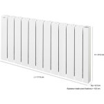 Radiateur �lectrique connect� � inertie fluide 2000 w - acova - alcantara - horizontal - blanc
