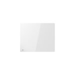 Radiateur lectrique fixe  inertie sche cramique faade en verre 1000w bestherm iris horizontal blanc ...