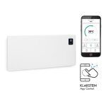 Radiateur lectrique - klarstein - 2500 w - smart convecteur lectrique programmable - convecteur mobile ...