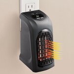 Radiateur electrique mobile - fan - mini radiateur air chaud 400 w portable - noir