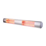 Radiateur Électrique mural infrarouge halogène 3000w - kekai golden tube - gris Radiateur Électrique mural infrarouge halogène 3000w - kekai golden tube - gris