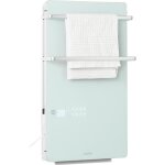 Radiateur infrarouge - klarstein - hot spot crystal flow - 2000 w - mural avec porte - serviettes - ipx4 ...