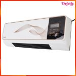 Radiateur mural �lectrique - akozon - mini 1800w - ventilateur int�gr� - t�l�commande - portable