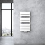 Doporro radiateur de salle de bain s�che - serviette 100x50cm radiateur � eau chaude vertical blanc s�che ...