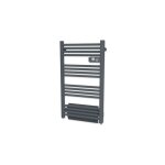 Radiateur sèche - serviette 500w + soufflerie 1000w (1500w) gris à tubes ronds Radiateur sèche - serviette 500w + soufflerie 1000w (1500w) gris à tubes ronds