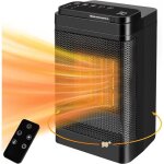 Radiateur soufflant en céramique 1500w - noir - chauffage dappoint portable Radiateur soufflant en céramique 1500w - noir - chauffage dappoint portable