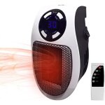 Radiateur soufflant mini chauffage dappoint avec tlcommande et affichage led electrique cramique pour ...